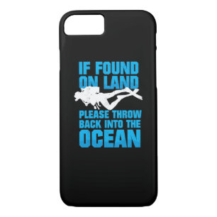 Funny Diver Gift - If found on Land Case-Mate iPhone Case