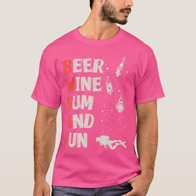 Funny Diving Dive Buddy Check Bwarf T-Shirt (Front)