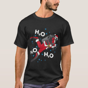 Funny Diving H2O H2O H2O Pun Scuba Christmas Pajam T-Shirt