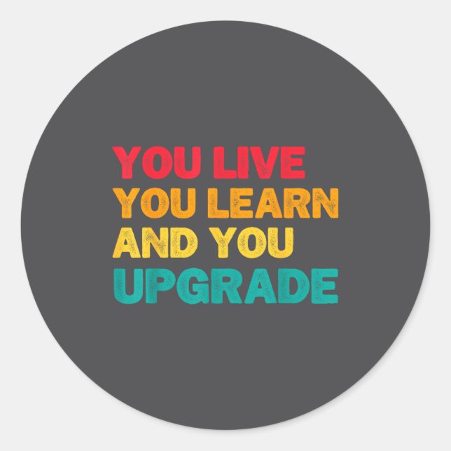 Funny Divorce Break Up Men Women Party Quote Ex Hu Classic Round Sticker (Front)