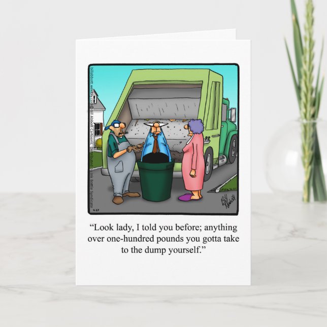 Funny Divorce Humour Greeting Card (Front)