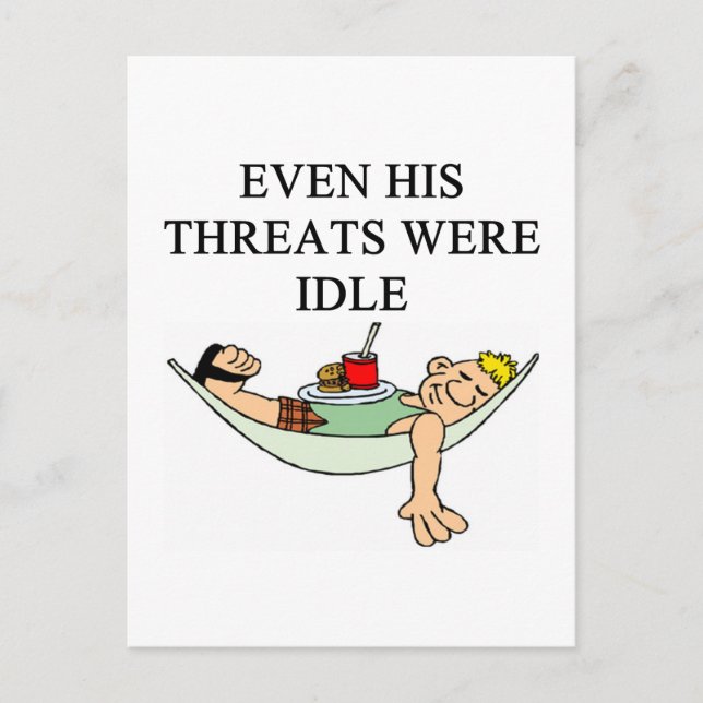 funny divorce joke postcard (Front)