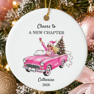 Funny Divorce Personalised Christmas Women Ceramic Tree Decoration