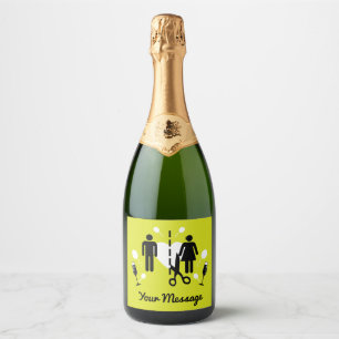 Funny Divorce Survivor Sympathy Sparkling Wine Label