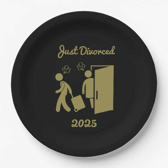 Funny Divorce Sympathy Gifts  Paper Plate (Front)