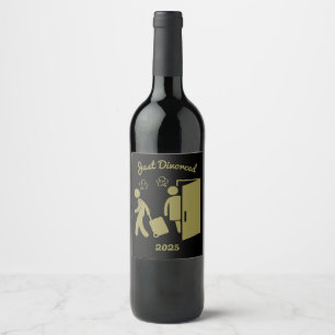 Funny Divorce Sympathy Gifts Wine Label
