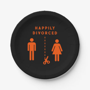 Funny Divorce Sympathy Party Paper Plate