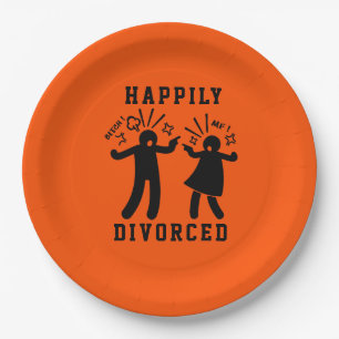 Funny Divorce Sympathy Party Paper Plate