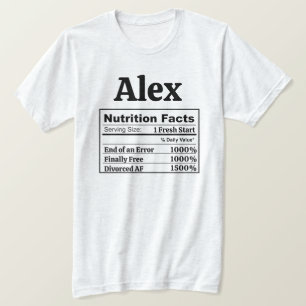 Funny Divorced AF Humour Newly Single Finally Free T-Shirt