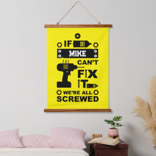 Funny DIY Fix It Repair Hanging Tapestry