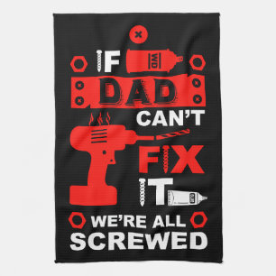 Funny DIY Fix It Repair Tea Towel