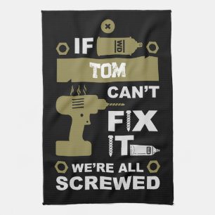 Funny DIY Fix It Repair Tea Towel
