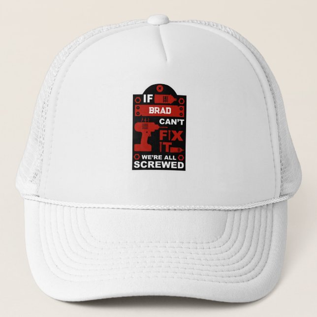 Funny DIY Fix It Repair Trucker Hat (Front)