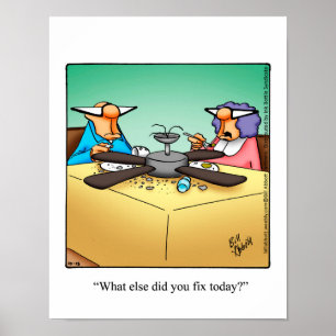 Funny DIY Home Repair Humour Poster