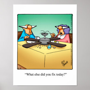 Funny DIY Home Repair Humour Poster