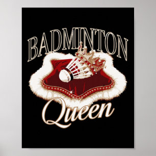 Funny Dminton Player Love Shuttle Design 9 Poster