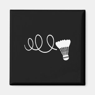 Funny Dminton Player T Shirts Shuttle Shuttle Tee Magnet