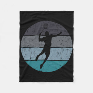 Funny Dminton Shuttle For Men Women Retro Vintage  Fleece Blanket