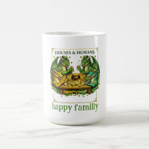 Funny DnD Houses and Humans for Gamers Dungeons Coffee Mug