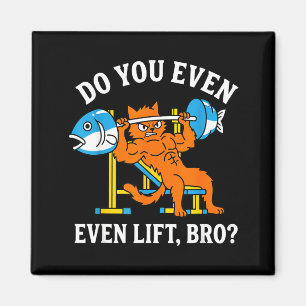 Funny Do Cat Gym Workout Humor Even Magnet