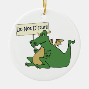 Funny Do Not Disturb Door Hanger Ceramic Tree Decoration