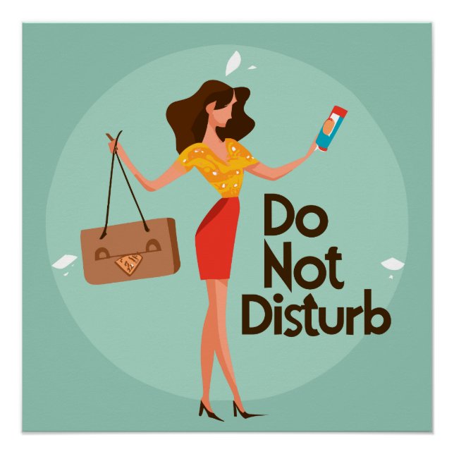 Funny Do Not Disturb Poster (Front)
