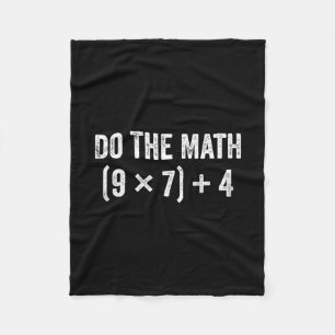 Funny Do The Math 67 Meme Fleece Blanket