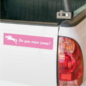 Funny Do you even jump horse jumping equestrian Bumper Sticker (On Truck)