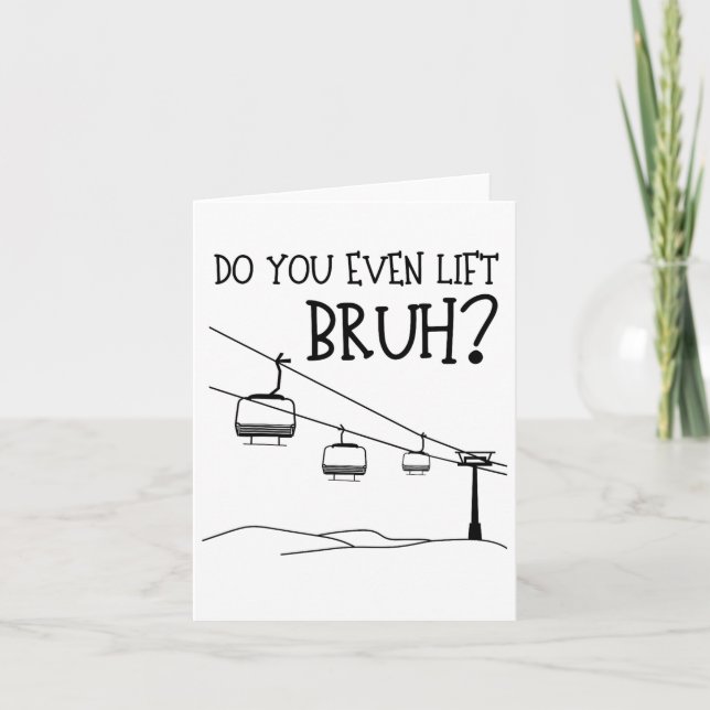 Funny Do You Even Lift1  Card (Front)