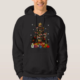 Funny Doberman Christmas Tree Xmas  316 Hoodie