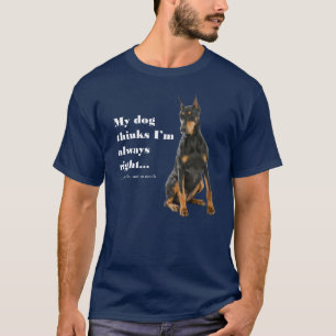 Funny Doberman v Wife T-Shirt