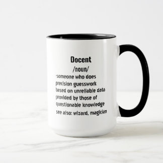 funny Docent Definition gifts for men women Mug