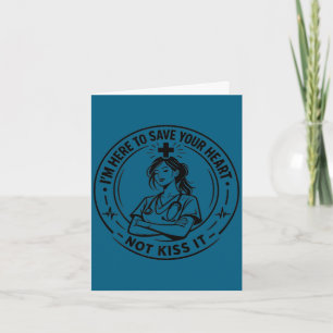 Funny doctor & nurse healthcare queens for card