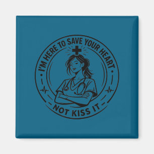 Funny doctor & nurse healthcare queens for magnet