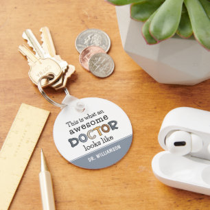 Funny Doctor Gifts Awesome Doctor Custom Key Ring