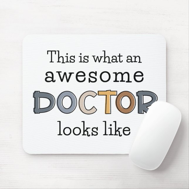 Funny Doctor Gifts | Awesome Doctor Mouse Pad (With Mouse)