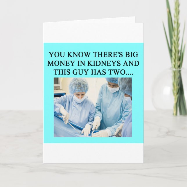 funny doctor humour card (Front)
