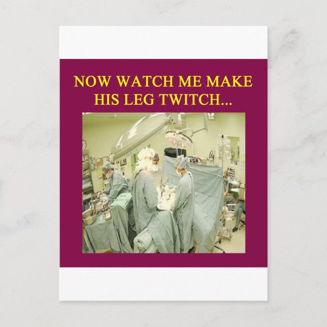 funny doctor humour postcard (Front)
