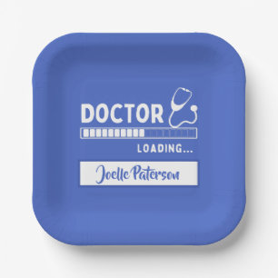 Funny Doctor Loading Bar Medical Future Doctor Paper Plate