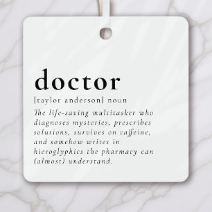 Funny Doctor Metal Tree Decoration