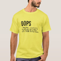 Funny  Doctor Pun Medical Dictionary Meaning Oops