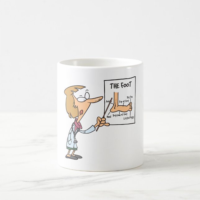 Funny Doctor Teaching Foot Anatomy Coffee Mug (Creator Uploaded)