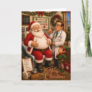 Funny Doctors Office Client Appreciation Christmas Holiday Card