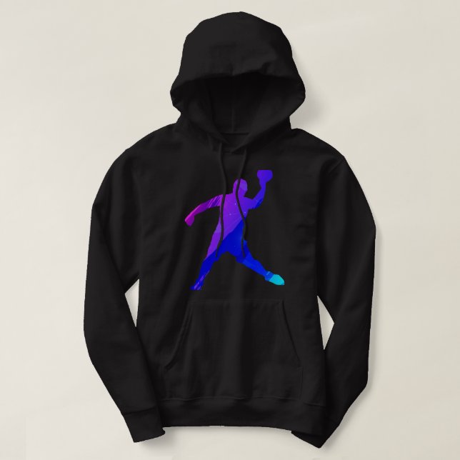 Funny Dodgeball Player 3 Hoodie (Design Front)