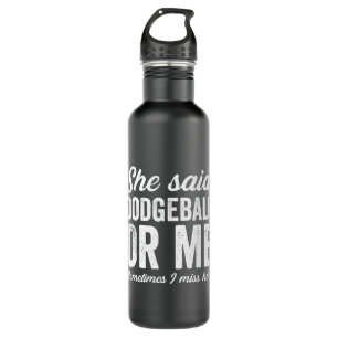 Funny Dodgeball Player Coach Hobby Hobbyist Joke 710 Ml Water Bottle
