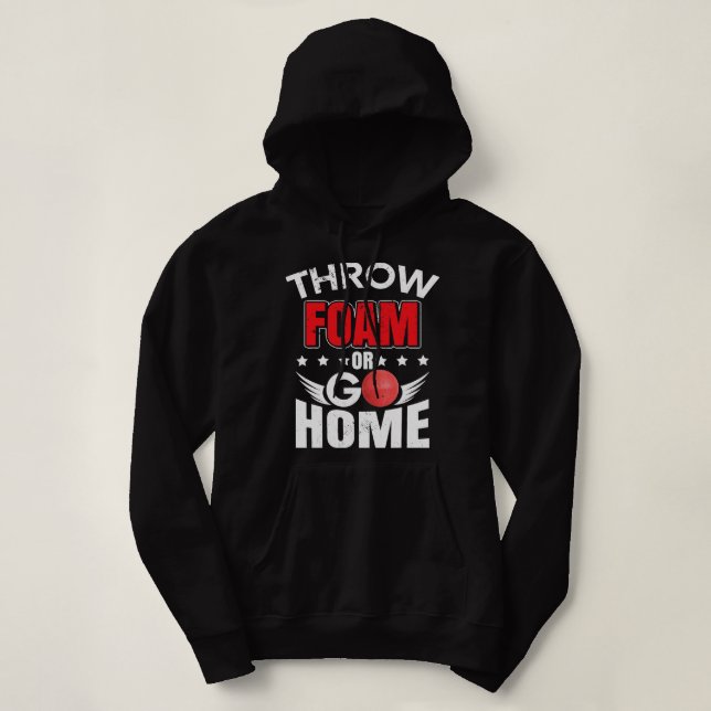 Funny Dodgeball Player Hoodie (Design Front)