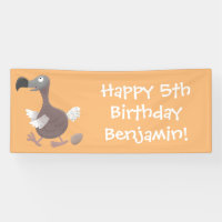 Funny dodo bird cartoon illustration