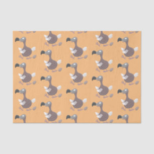Funny dodo bird cartoon illustration tissue paper