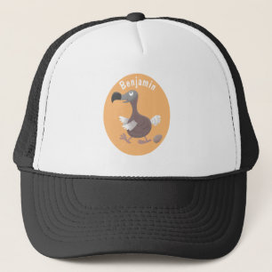 Funny dodo bird cartoon illustration trucker hat