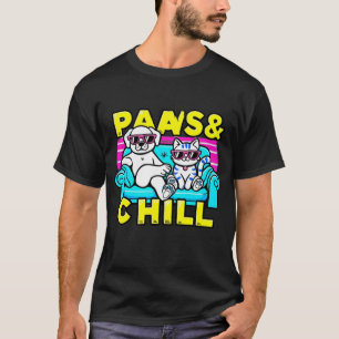 Funny Dog and Cat T-shirt—Paws & Chill Design for T-Shirt
